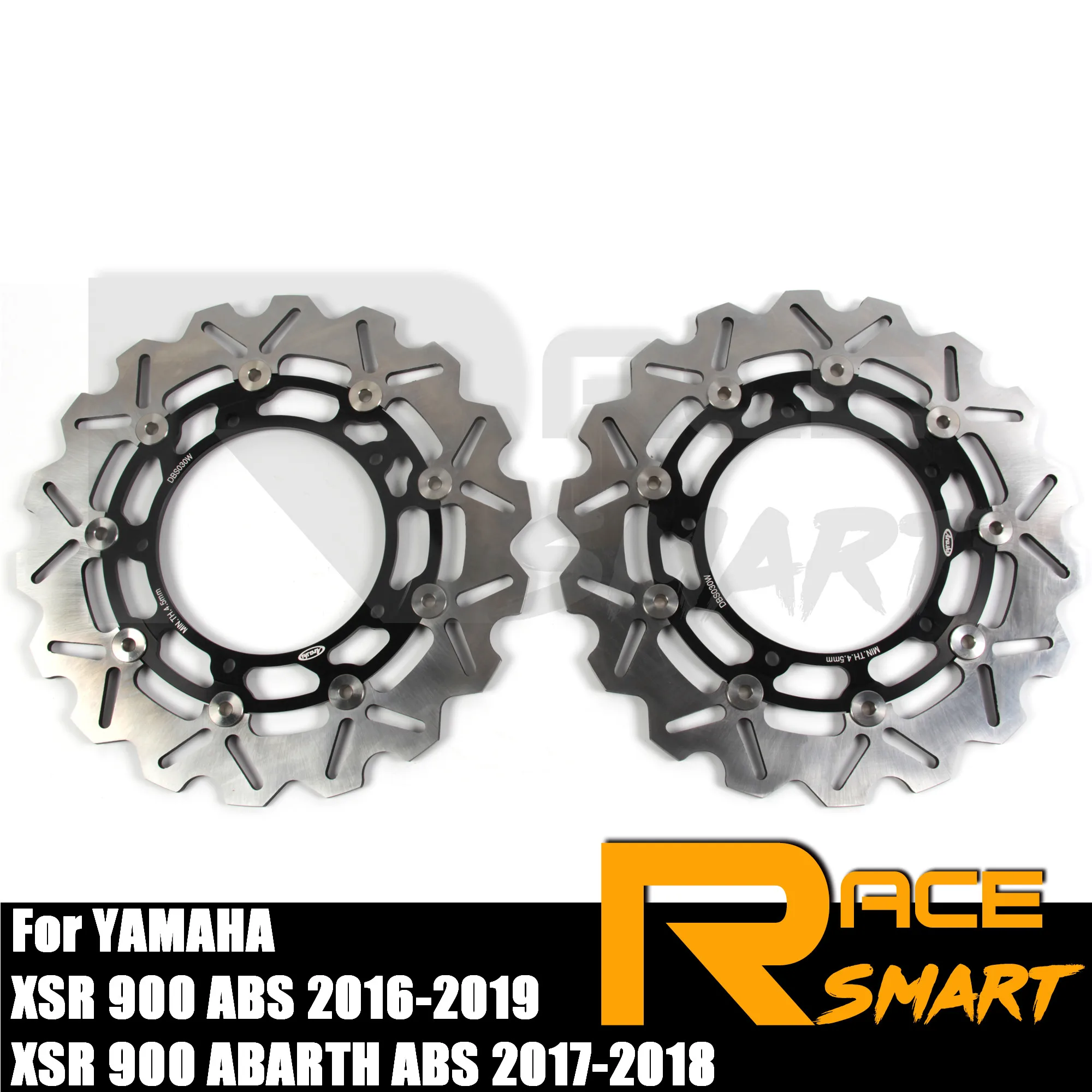 Front Brake Discs For YAMAHA XSR 900 ABS 2016-2021 Motorcycle CNC Brake Disk Rotor XSR900 XSR-900 ABARTH ABS 850 2017-2018 Black