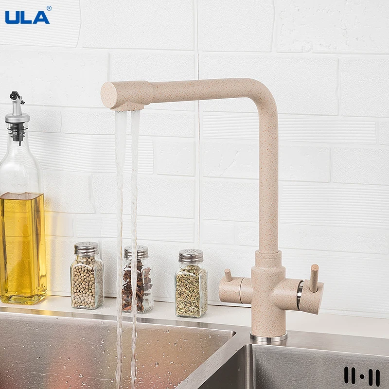 

ULA Kitchen Mixer Tap Kitchen Filter 360 Degree Rotate Flexible Kitchen Faucet Hot Cold Water Sink Tap Faucet Drinking Water