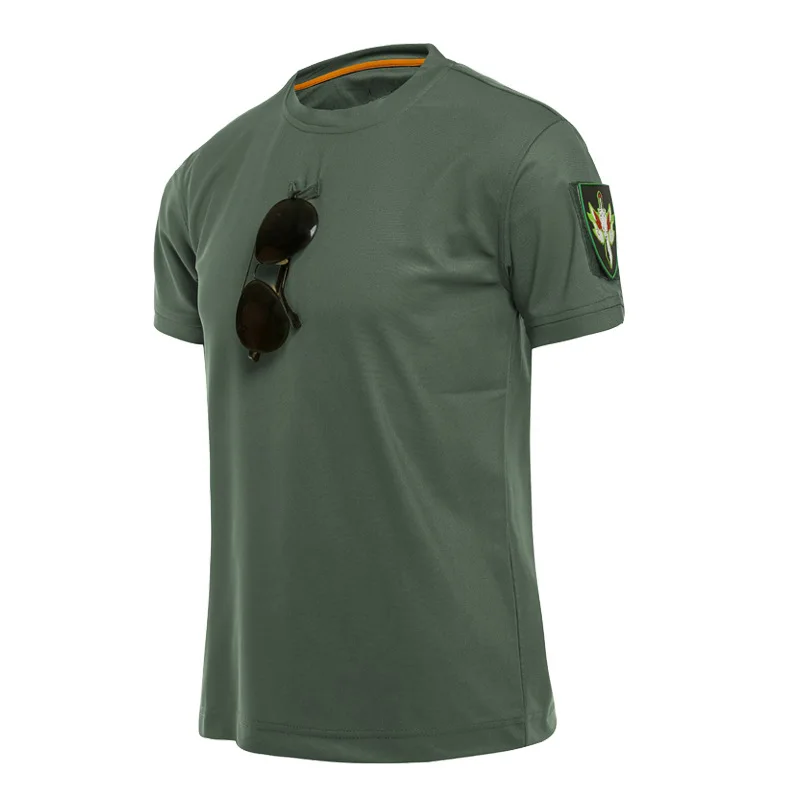 Outdoor Sport Men Tactical T-Shirts Military Hiking Tee Shirt Special Army Loose Cotton Quick Dry Short Sleeve Solid Breathable