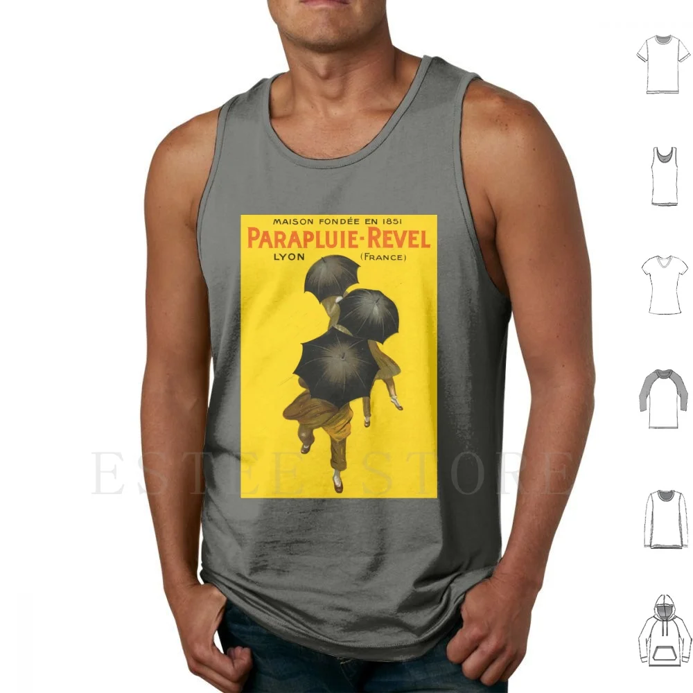 Leonetto Cappiello-Parapluie-Revel , 1922 , Art Deco Poster Tank Tops Vest Cotton 1920 1930 1920s 1930s Art Art Art Art