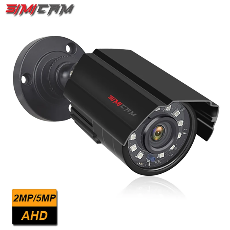 

SIMICAM Security CCTV 5MP AHD Camera Outdoor Waterproof Bullet Cameras Day & Night Surveillance HD 3.6mm Lens IR CUT