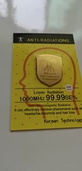 Mobile Phone Anti Radiation Stickers  24K gold RadiSafe 3G | 4G 5G EMR-F-P Protection5pcs/lot