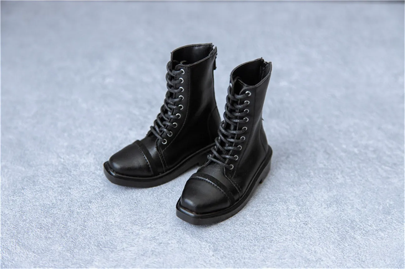 BJD doll shoes for 1/3 1/4 1/6 MSD DD Uncle doll size fashionable personality frosted boots military ankle boot doll accessories