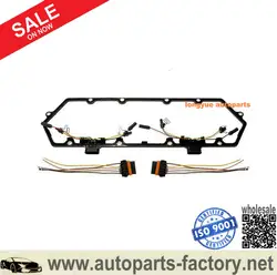 Longyue 94-97 Powerstroke 7.3 7.3L Valve Cover Gasket w/Fuel Injector VC Glow Plug Harness For Ford