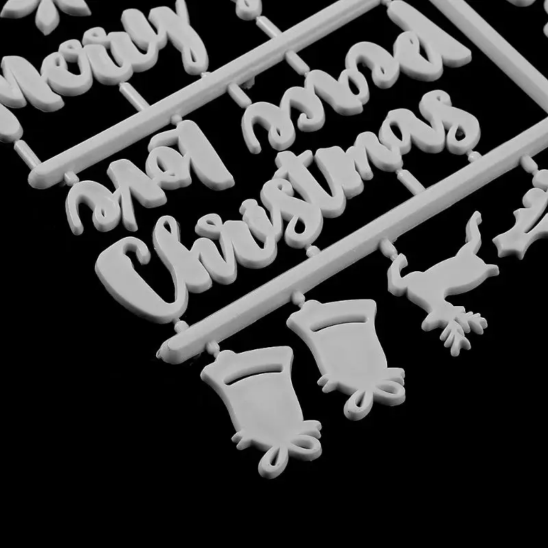 Lettere di plastica del tabellone del feltro di natale per il bordo delle lettere del feltro per il tabellone