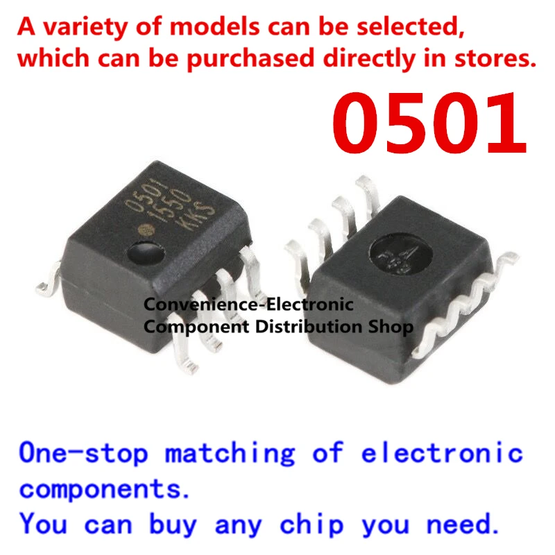 10PCS/Pack  0501 HCPL-0501 SOP8 SMD surface mount driving optocoupler integrated circuit