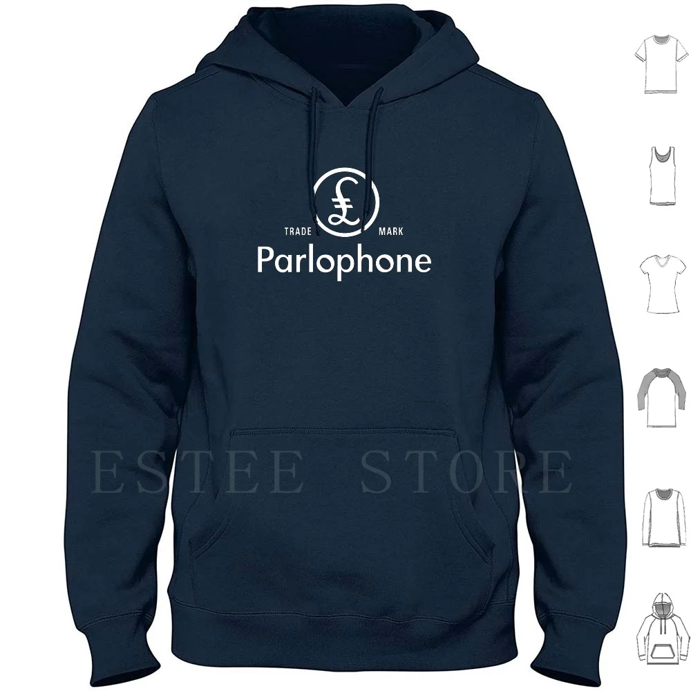 Parlophone Hoodies Long Sleeve Parlophone Vintage Vinyl Record Music Stereo Turntable Band Psych Psychedelic Prog