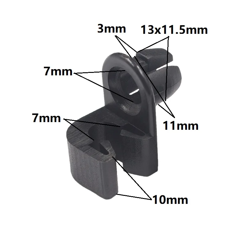 KA LI LI 15Pcs For Peugeot Pontiac Chevy Oldsmobile Buick Door Lock Latch Rod 7mm Size Nylon Retaining Clips