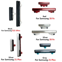 Botón de volumen lateral y botón de encendido y apagado, piezas de repuesto para Samsung S21 Plus, S20 Fe, S20 Ultra, S21 Fe, Nuevo