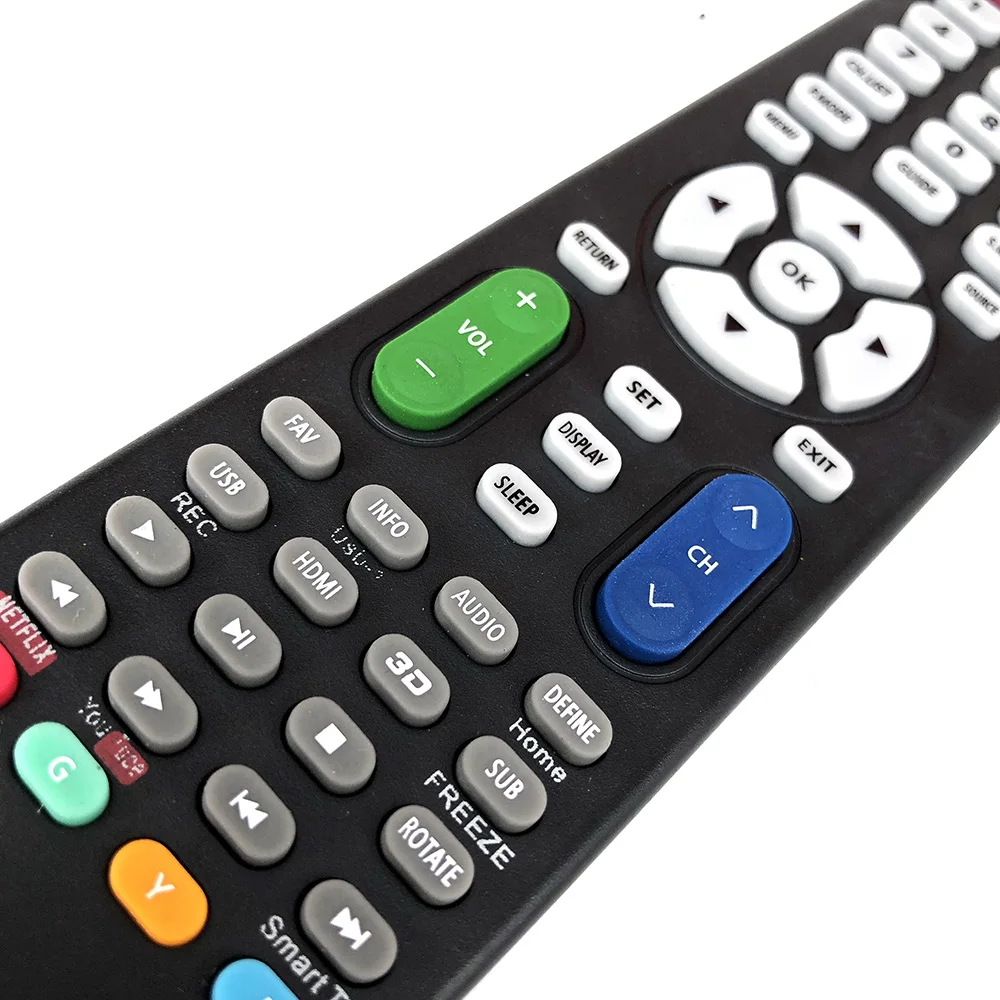 Universal TV remote control Compatible use Universal TV remote control of any brand Need to set according to the manual RM-014S+