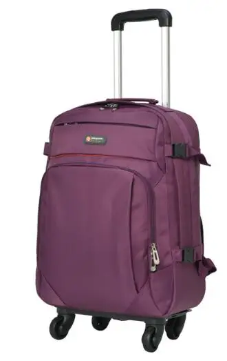 Imagem -03 - Trolley de Viagem para Homens e Mulheres Oxford Rolling Backpack Wheeled Bags Rolling Wheels Bagagem Mala