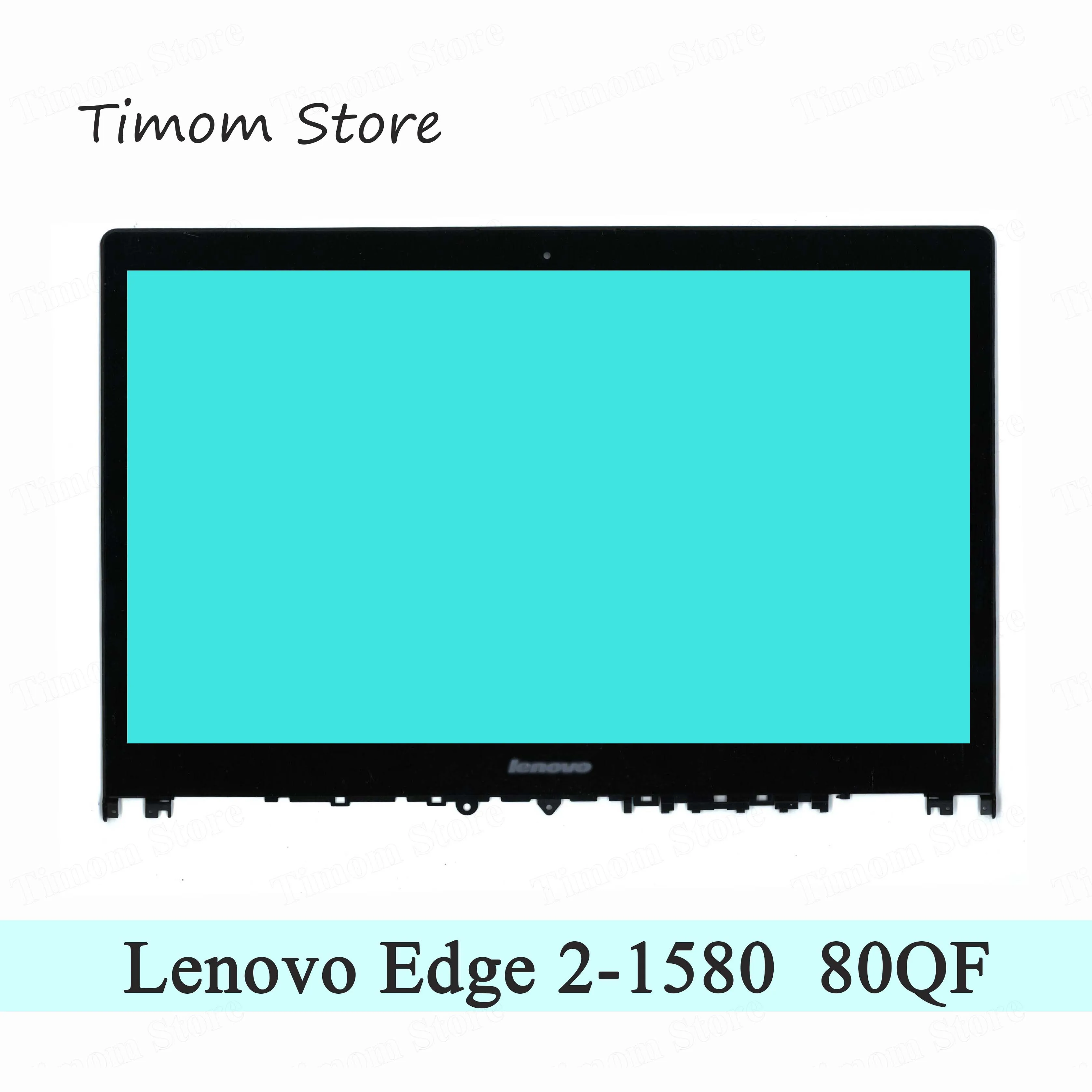 for Edge 2-1580 2-15 Lenovo 80QF Laptop LCD ASSEMBLIES Bezel 5D10K28140 FHD 1920*1080 30pin Display 15.6