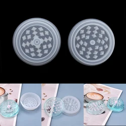 1 Set Tobacco Grinder Leaf Herbal Herb Smoke Spice Crusher Silicone Mold Crystal Epoxy Resin Molds for DIY Crafts Making Tools