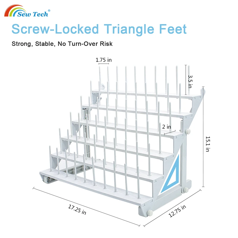 Uchwyt na nici Sew Tech-Cone, stojak z tworzywa sztucznego, uchwyt ścienny, organizer do haftu, przechowywanie do szycia, warkocz włosów, szpula 60,