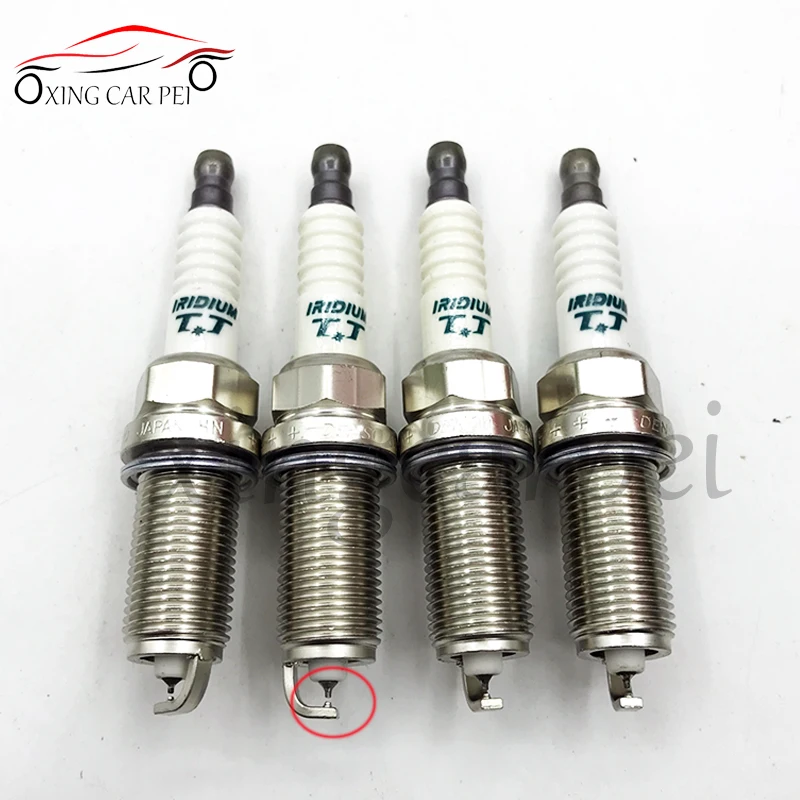 4PCS IKH16TT 4703 Dual Iridium Spark Plug For Toyota Hyundai Highlander Sonata Chrysler Genesi Tana 300 Dodge IKH16TT-4703