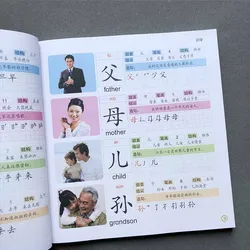 New Chinese Characters Learning Books Early Education For Preschool Kids Word Textbook With Pictures & Pinyin Sentences Literacy