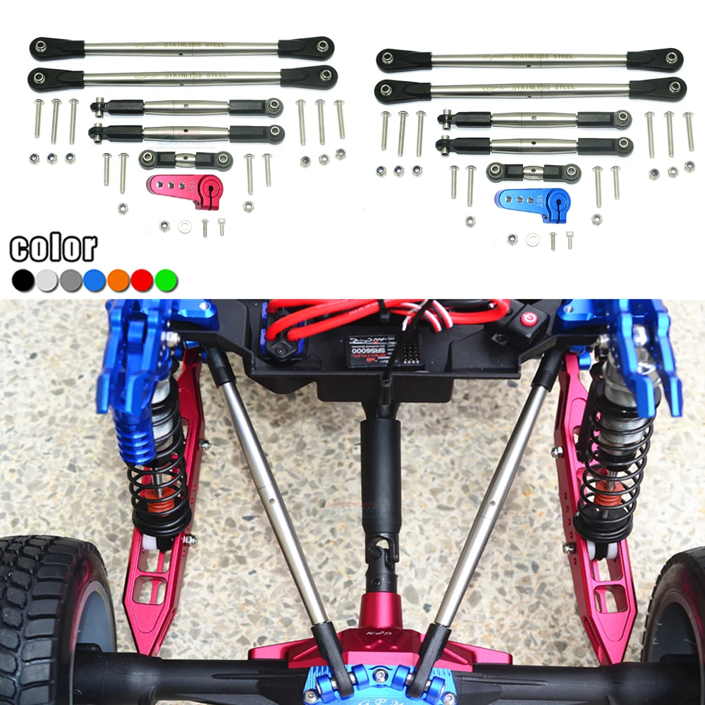 

GPM Losi 1/6 Super Baja Rey RTR Smart Desert Truck LOS05013 Metal stainless steel Full car Tie rod + 15T steering gear arm