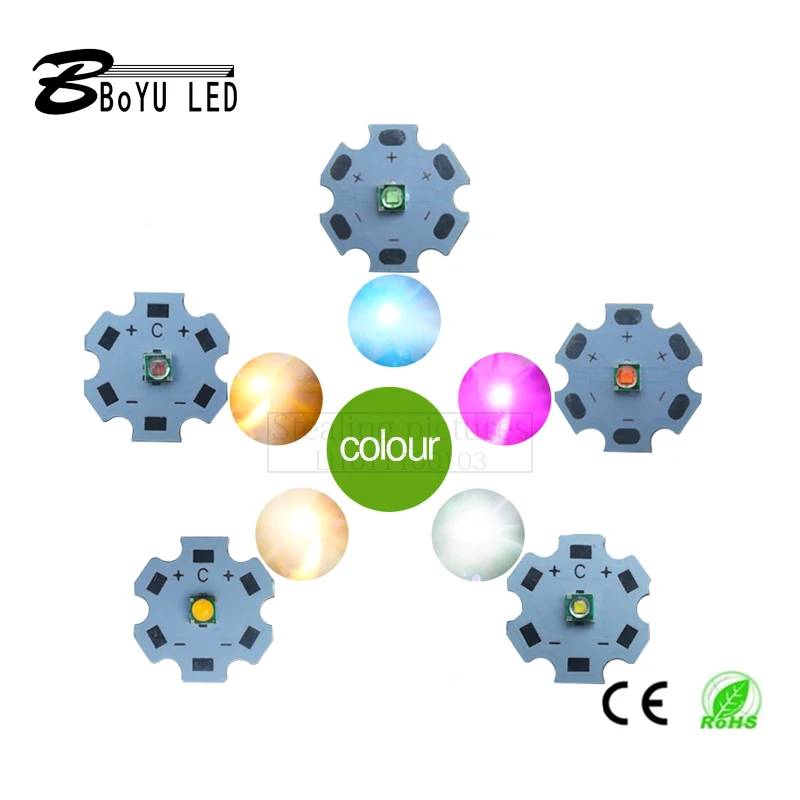 10 Stuks High Power 3W Led Chip 3535 Xpe Lamp Kralen Wit Rood Groen Blauw Geel Paars Infrarood Infrarood kan Solder12-20mm Led Pcb