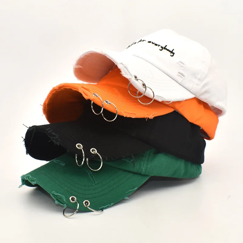 Hochwertige, verstellbare Baseballmütze mit Stickerei und Ring, Outdoor-Sport-Sonnenkappe für Damen und Herren, modische Snapback-Hip-Hop-Hüte – Detail 3