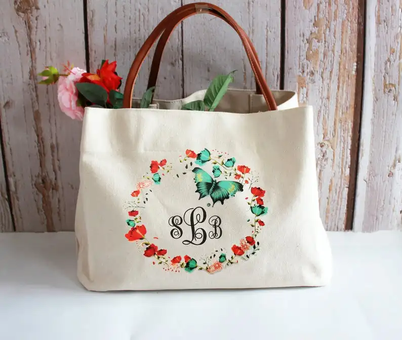 Bridesmaid Tote Bags Custom Bridesmaid Bags  Personalized Gift Bags for Maid of Honor Bridal Party