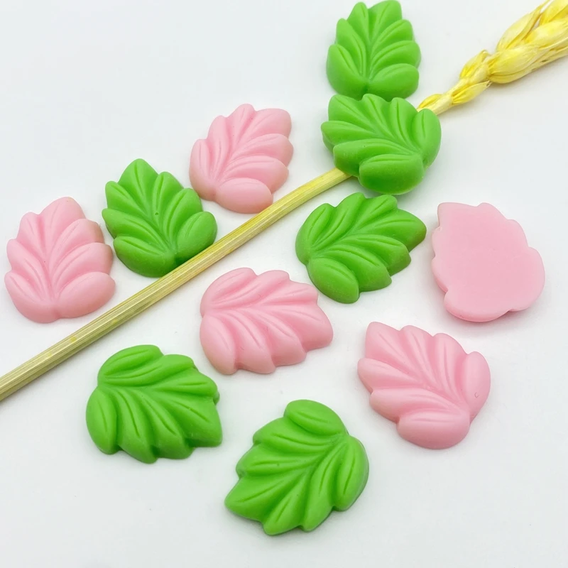 20Pcs Kawaii Cute Mixed Mini Leaves Flat Back Resin Cabochons Scrapbooking DIY Jewelry Craft Decoration Accessories G28