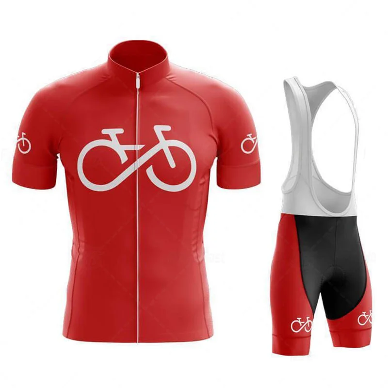 

2021 Triathlon Team Cycling Suit Summer Cycling Suit Men's Short Sleeve Breathable Mountain Bike Suit