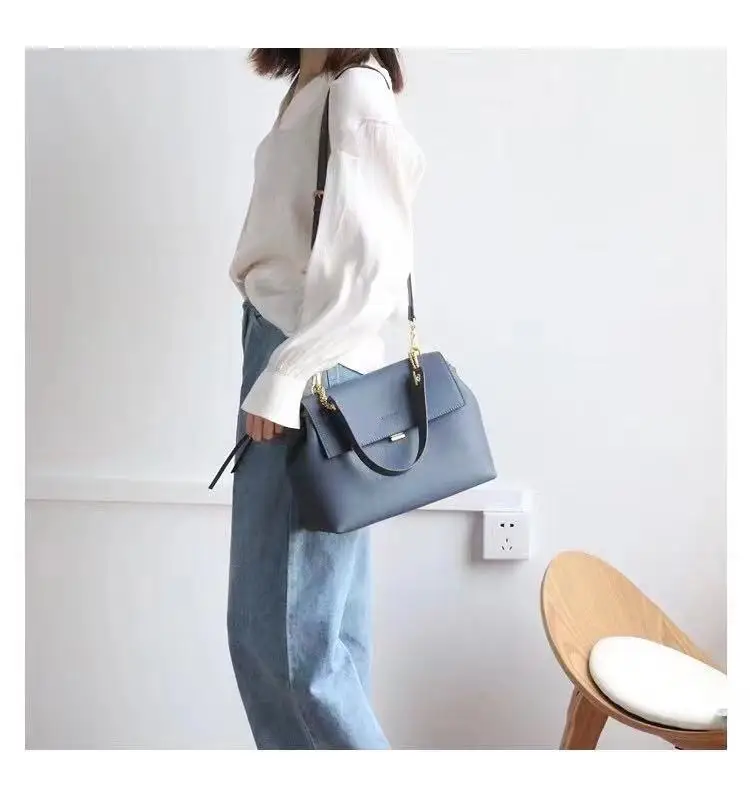 Fashion Design Women\'s Handbag Real Leather Female Shoulder Bags 2024 Vintage Large Luxury Crossbody Bag High Quality