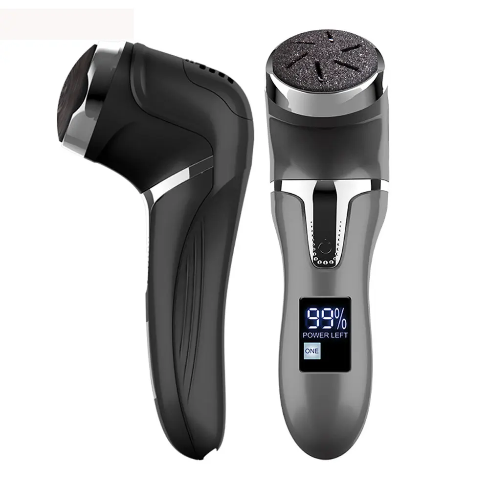 Wiederaufladbare Elektrische Fuß Schäler Pediküre Callus Remover Fuß Grinder Schwielen Peeling Staubsauger Schälmaschine LCD