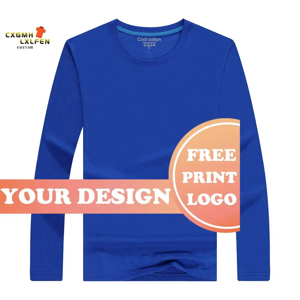 New Autumn Men\'s Long Sleeve Tees Shirts Custom Printed Band Design To Personalize Your Own T-shirts Women Casual Clothes 4XL