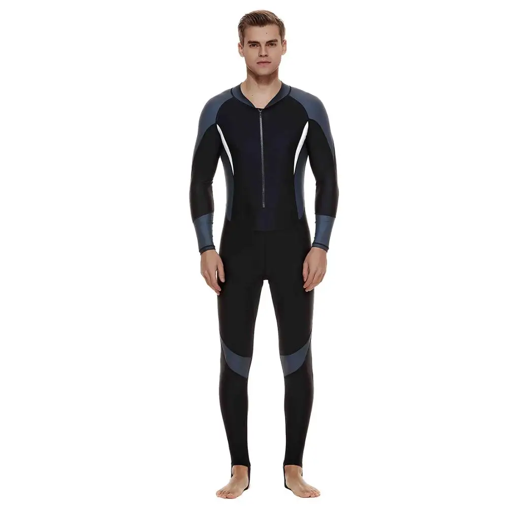 Men Long Sleeve Spearfishing Wetsuit Jumpsuit Rashguard One Piece Water Sport Breathable Diving Equipmt Swimsuit Beach Bodysuit