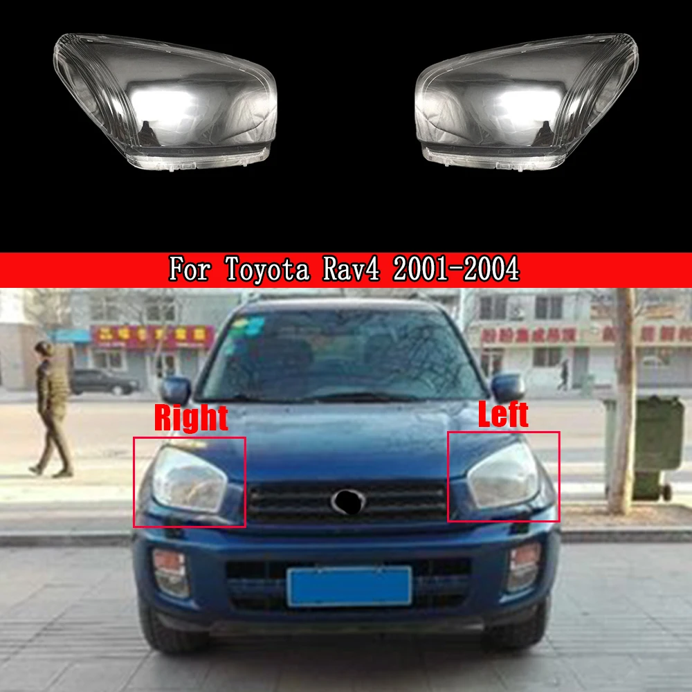 

Car Front Headlight Cover Glass Lamp Transparent Lampshade Shell Auto Lens Caps For Toyota Rav4 2001 2002 2003 2004