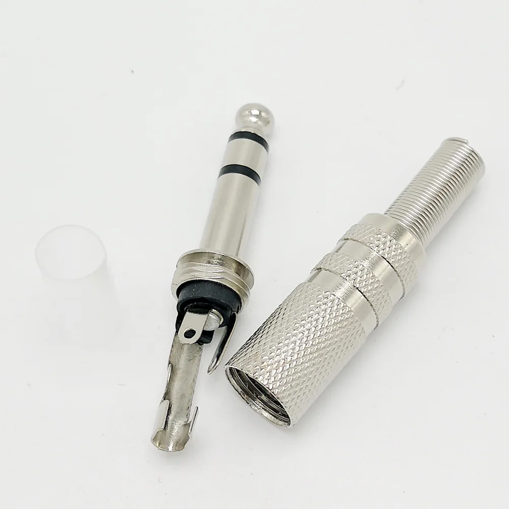 Conector de microfone estéreo, 3Pin, 6,5mm, 1/4, 6,35mm, 1pc