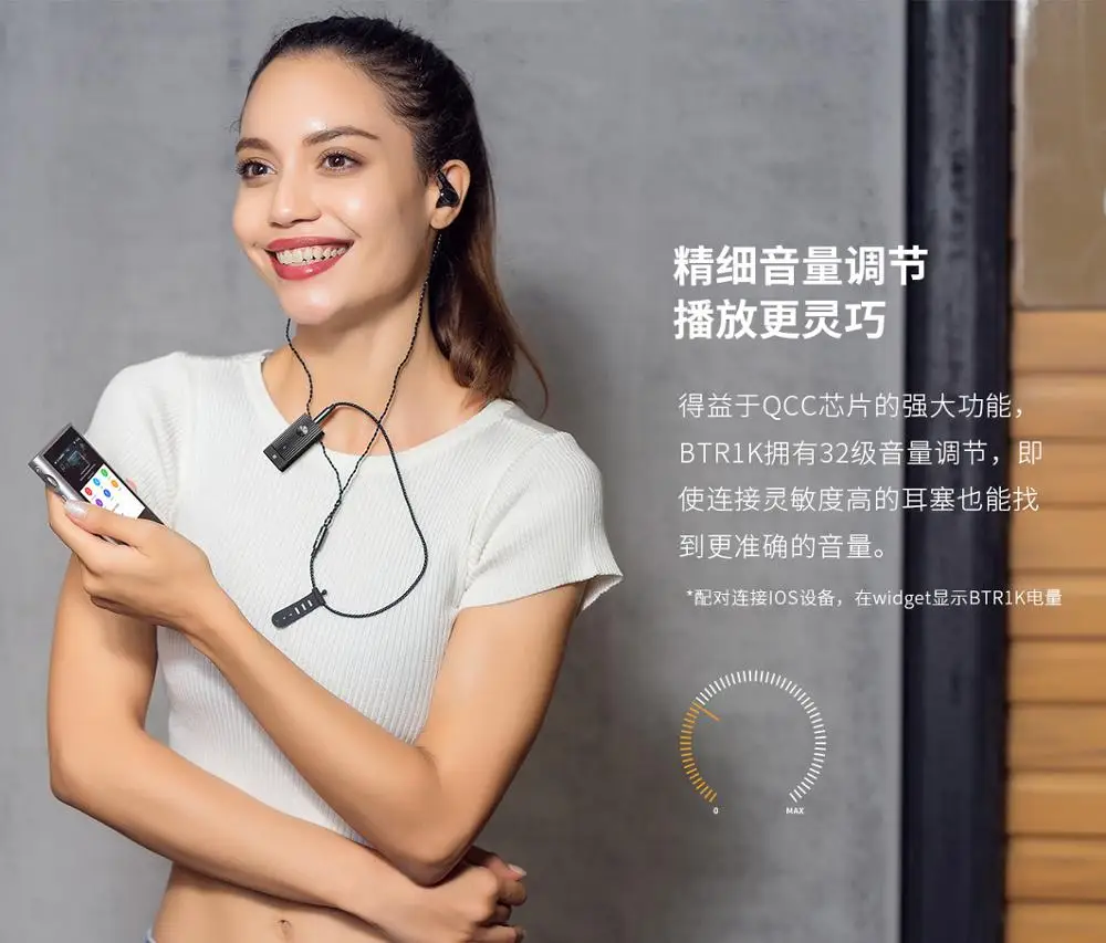 ZycBeautiful для Fiio BTR1 Bluetooth гарнитура Усилитель Поддержка aptx DAC + APTX Bluetooth amp