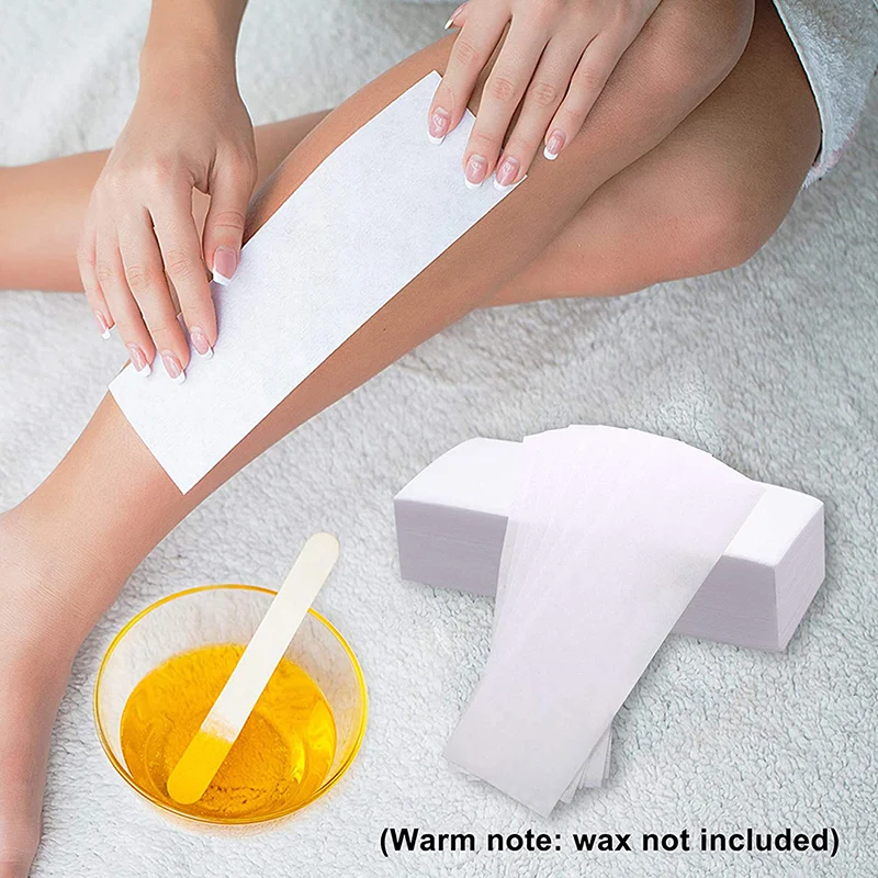 100pcs Women Men Hair Removal Wax Paper Nonwoven High Quality Body Leg Arm Hair Removal Epilator Wax Strip Paper Roll NEW