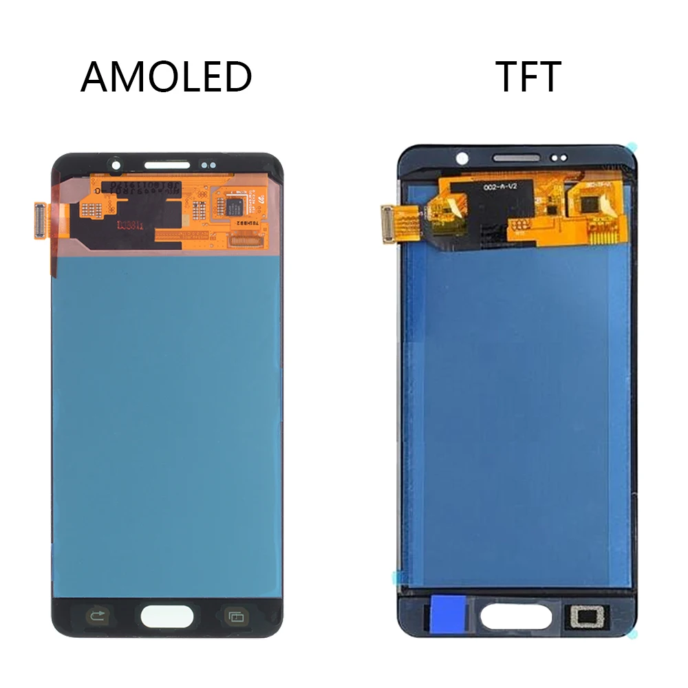 Super AMOLED LCD Display Touch Screen Digitizer Assembly for Samsung Galaxy A7 2016, A710, A7100, A710F, 5.5\