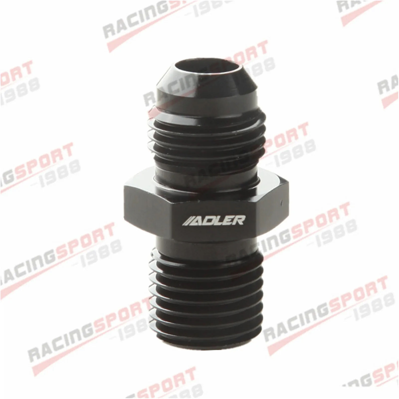 

Straight -6 AN AN6 Male Flare To M14 x 1.5mm Metric Fuel Fitting Adapter Black