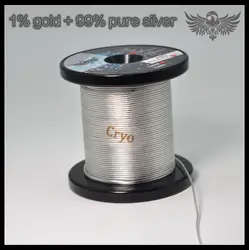 Eagle standard 1% gold + 99% pure silver ultra-low temperature freezing treatment headset upgrade cable high quality high   MMCX