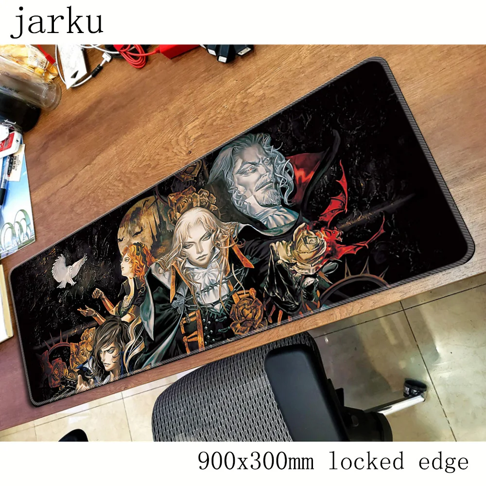 Castlevania-Gamer Mousepad, 900x300x3mm, Grande Gaming Mouse Pad, Notebook, Acessórios para PC, Laptop Pad, Big, ergonômico, Presente