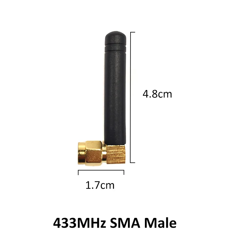 433MHz Antenna 2-3dbi SMA Male Connector folding 433 IOT antena waterproof directional antenne+21cm RP-SMA/u.FL Pigtail Cable