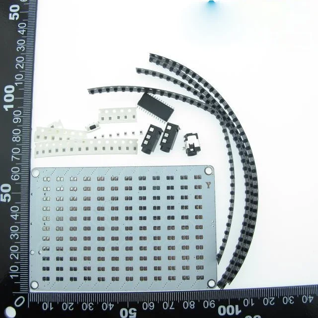 FFT สเปกตรัมเพลงเสียงควบคุม LED Dot Matrix เครื่องวิเคราะห์สเปกตรัมการผลิตอิเล็กทรอนิกส์ DIY