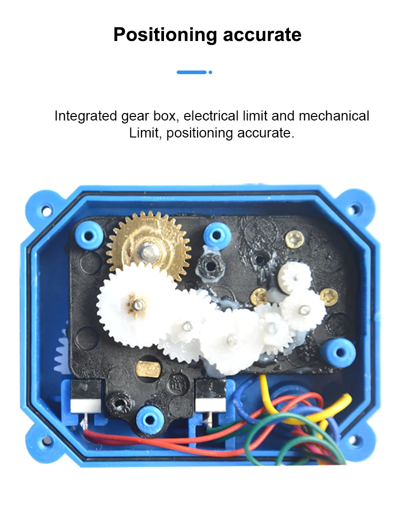 1/2-Zoll Motorisiertes Kugelventil 2-Wege-Messing-Elektrokugelventil 2-Draht-Elektroantrieb mit Volldurchgang AC/DC/ADC 220V 9-24V – Detail 3