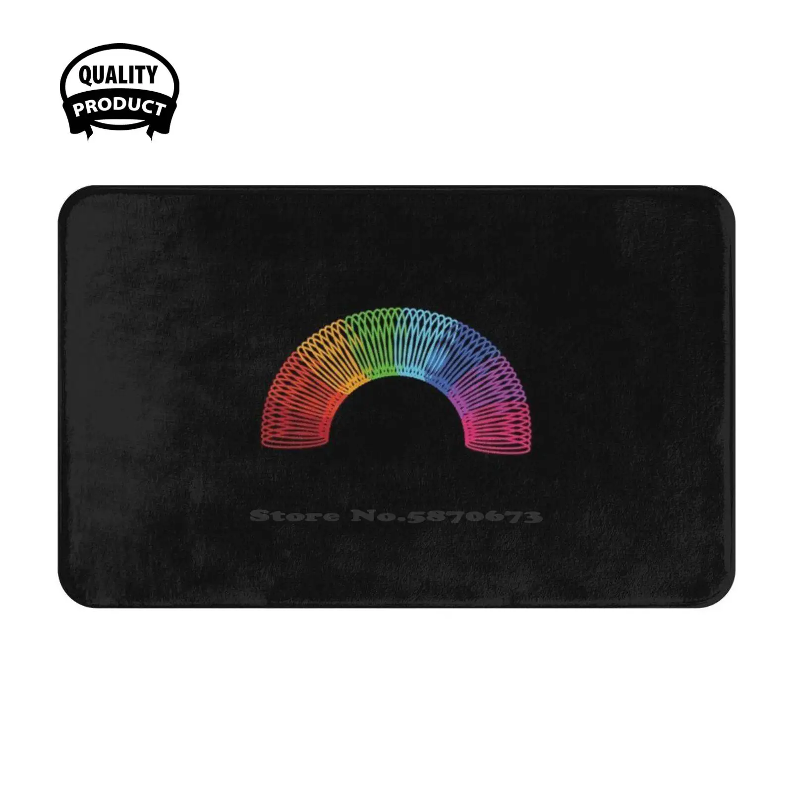 Rainbow , Sheldon Shirt , Rainbow , Soft Cushion Home Carpet Door Mat Car Rug Rainbow Rainbow Sheldon Theory Retro 70S 80S 90S