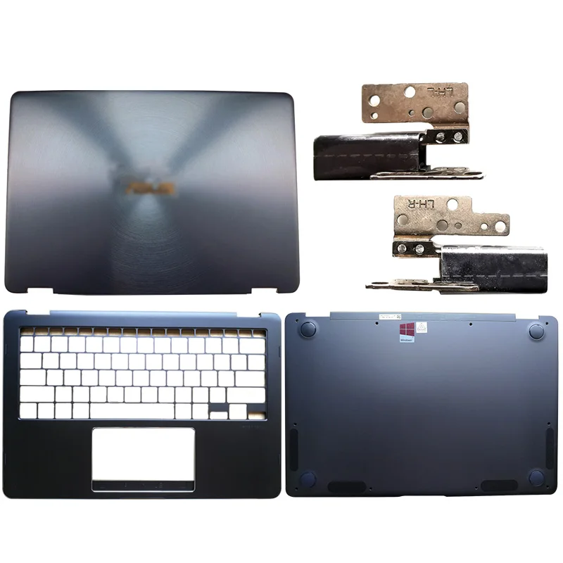 NEW Laptop For ASUS U370 UX370 UX370U Q325U Laptop LCD Back Cover/Hinges/Palmrest/Bottom Case Blue