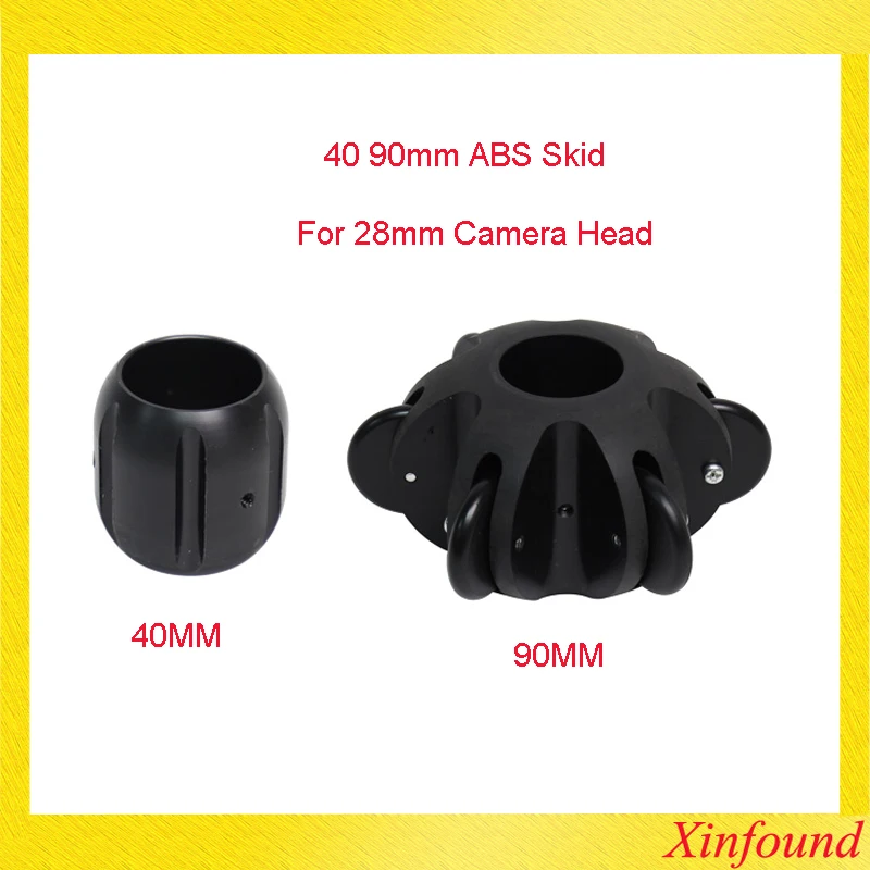 

40mm 90mm 100mm ABS Skid For 28mm 38mm Pipe Camera Head Video Camera Head Protective Skid DIY Flexible Pipeline Camera Head Skid