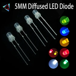 40Pcs 5MM Misty LED Diffused Kit 3V Warm White Green Red Blue Yellow Orange Purple UV Pink Fast Slow RGB 10 colors