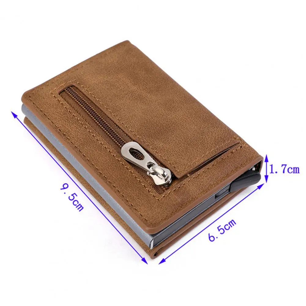 Vintage Faux Leather Men's Fashion Mini Purse Slim Soft Wallet Mini Credit Card Purse Card Holders Men Wallet carteira masculina