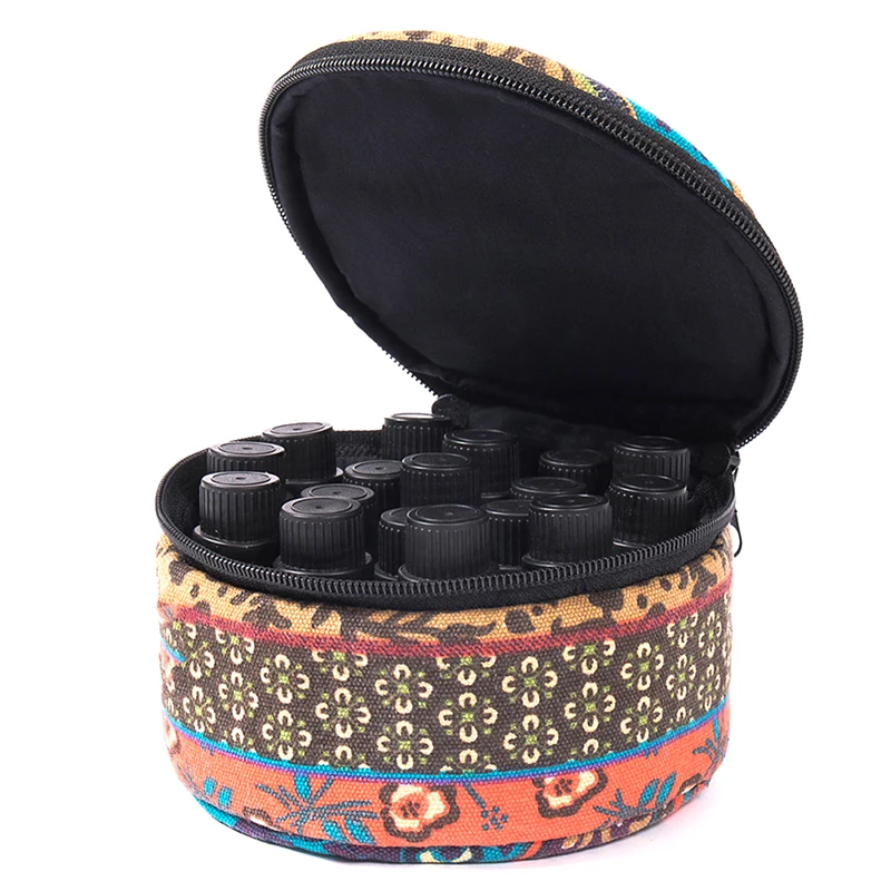 1 Pc High-quality 16*7cm Holder Storage Aromatherapy Hand Bag Essential Oil Case 15ml 10ml 5ml