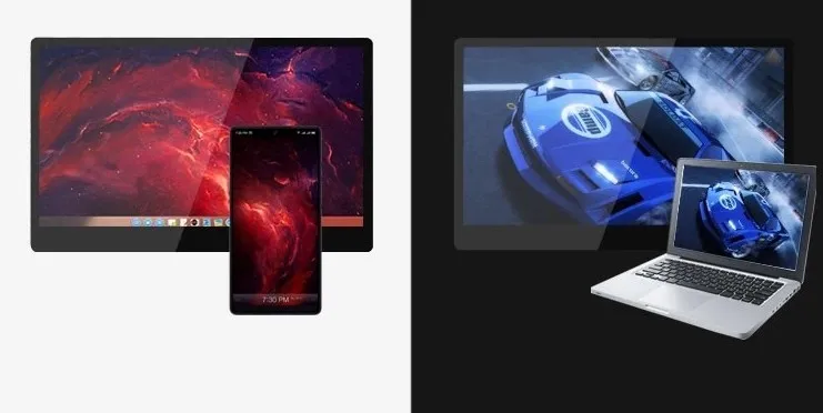 ポータブルゲーミングモニター,15.6インチIPSタッチスクリーン,4K,タイプC,ラップトップ用