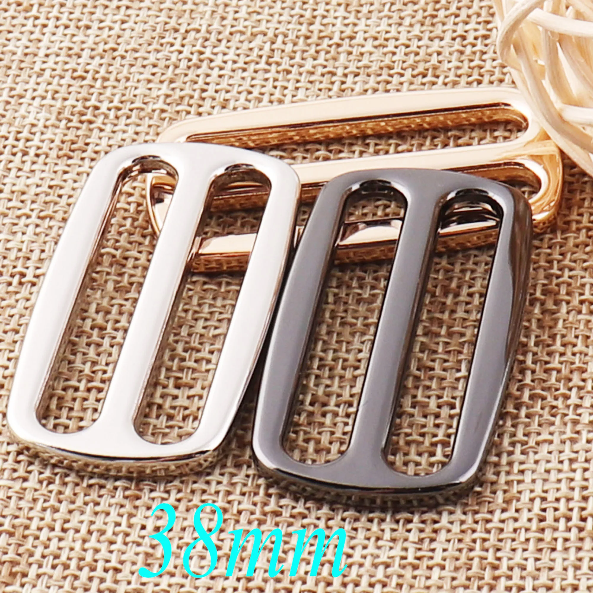 10 pcs Metal Slide Buckles,1.5