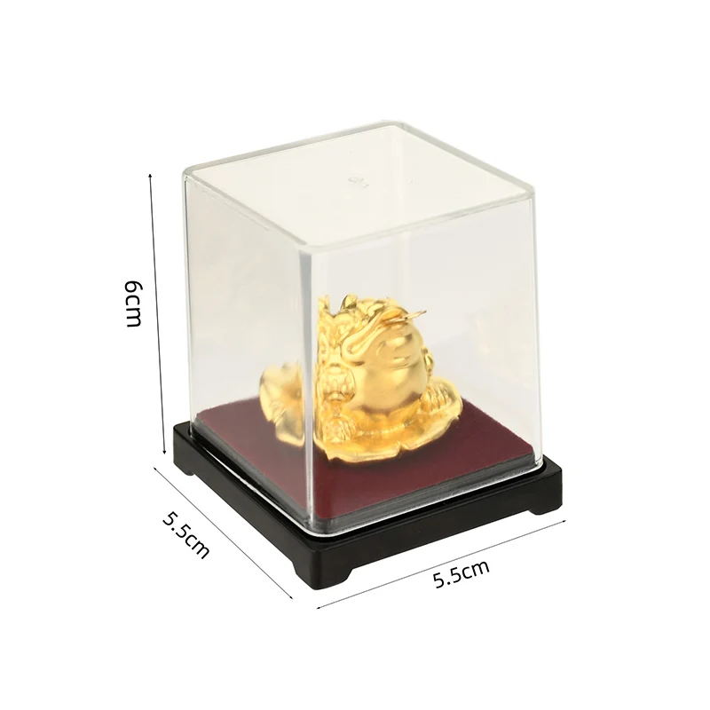 24k Gold Foil Frog Feng Shui Toad Chinese Golden Frog Money Lucky Fortune Wealth Office Tabletop Ornament Home Decor Lucky Gifts